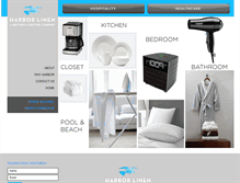 Tablet Screenshot of harborlinen.com